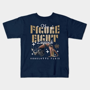 Charlotte Flair Figure Eight Leglock Kids T-Shirt